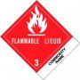 4 x 4 3/4 Label Flammable Liquid-UN 1263 Paint 1000 Pcs